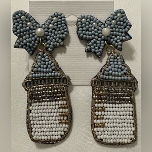 Baby shower 💙 earrings